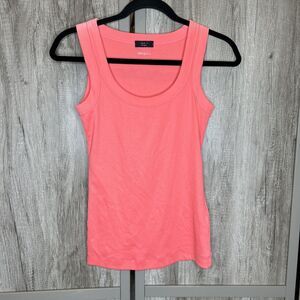 Marc Cain Ribbed‎ Tank Top Coral Size 2
